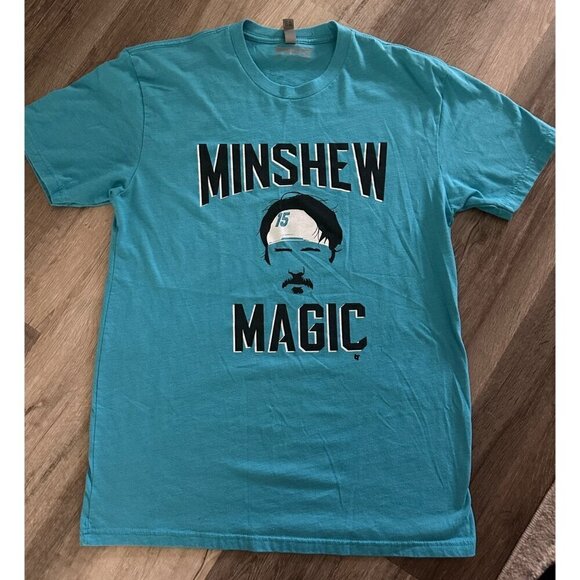 Minshew Magic Teal T-shirt Unisex Size M - Picture 1 of 4